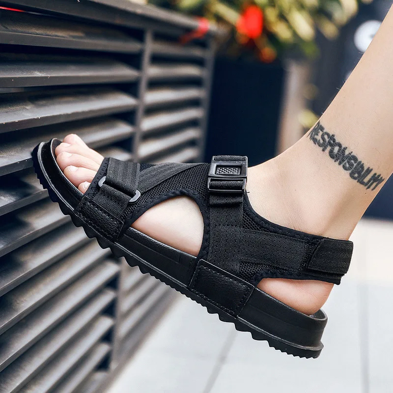 

Breathable Gladiator Sandals Men's Comfort Slip on Ankle Strap Sandals Male Summer Beach Sandalias Outdoor Mens Sport Sandles