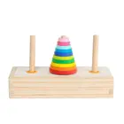 Ханойская башня, детские развивающие игрушки, Деревянная Классическая головоломка для раннего обучения BX0D