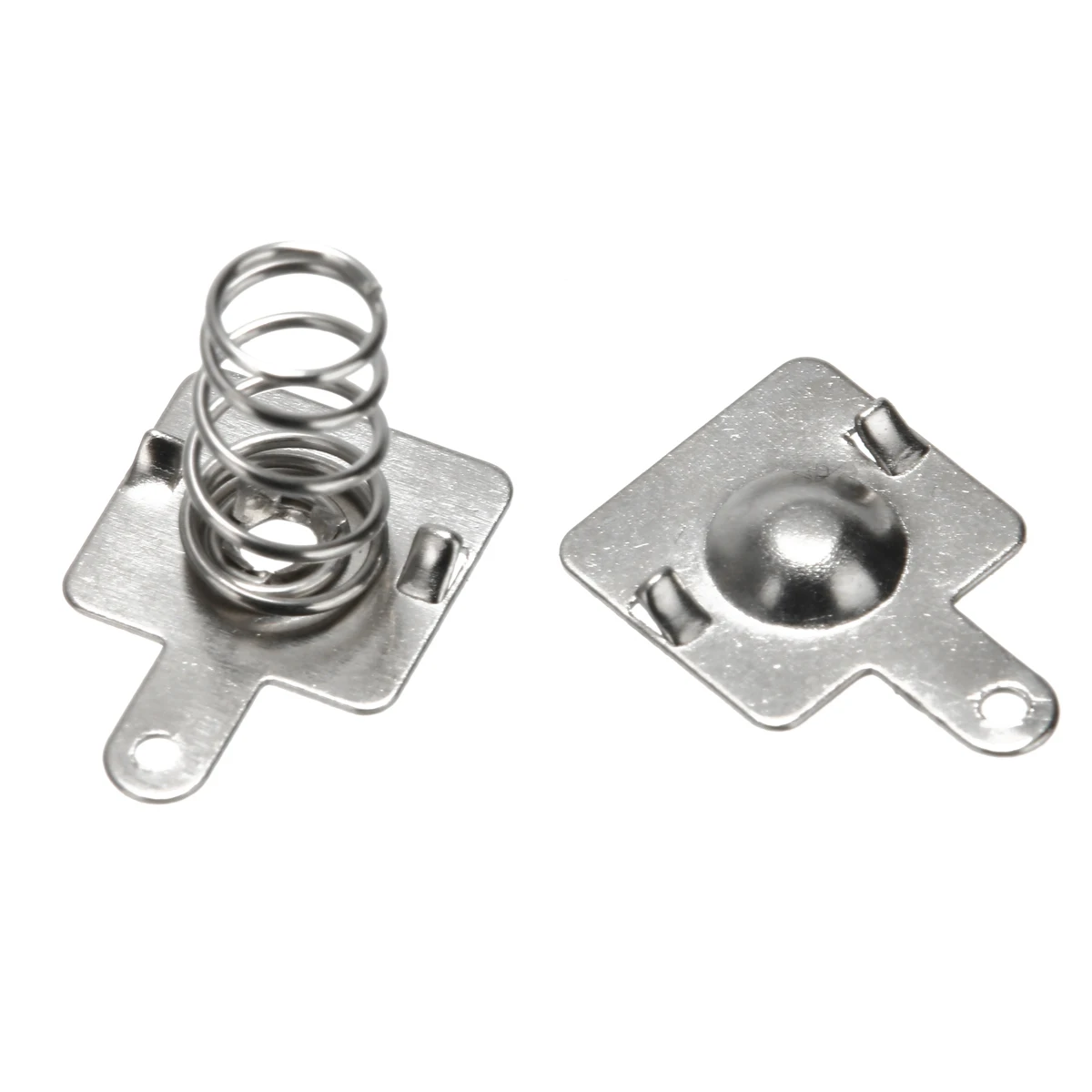 10 пар Серебряная Замена металлическая пружина положительные отрицательные