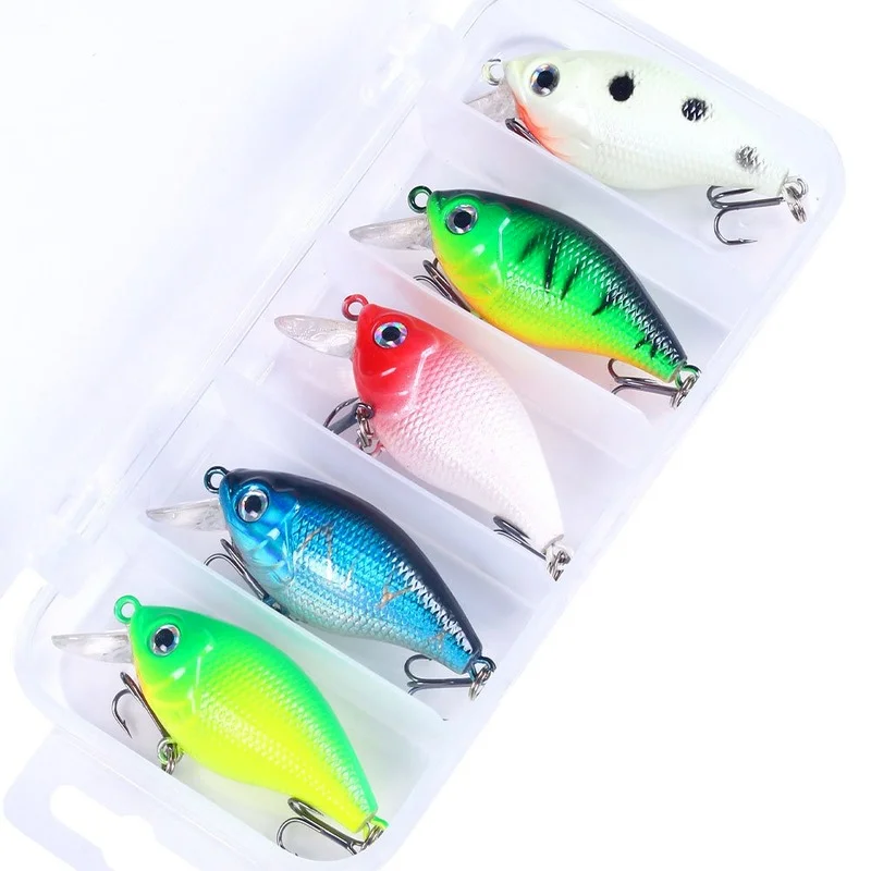 

2021 Outdoor Lure Fishing Lure Fake Bait Set Boxed Fishing Lure Hard Bait 5PCS