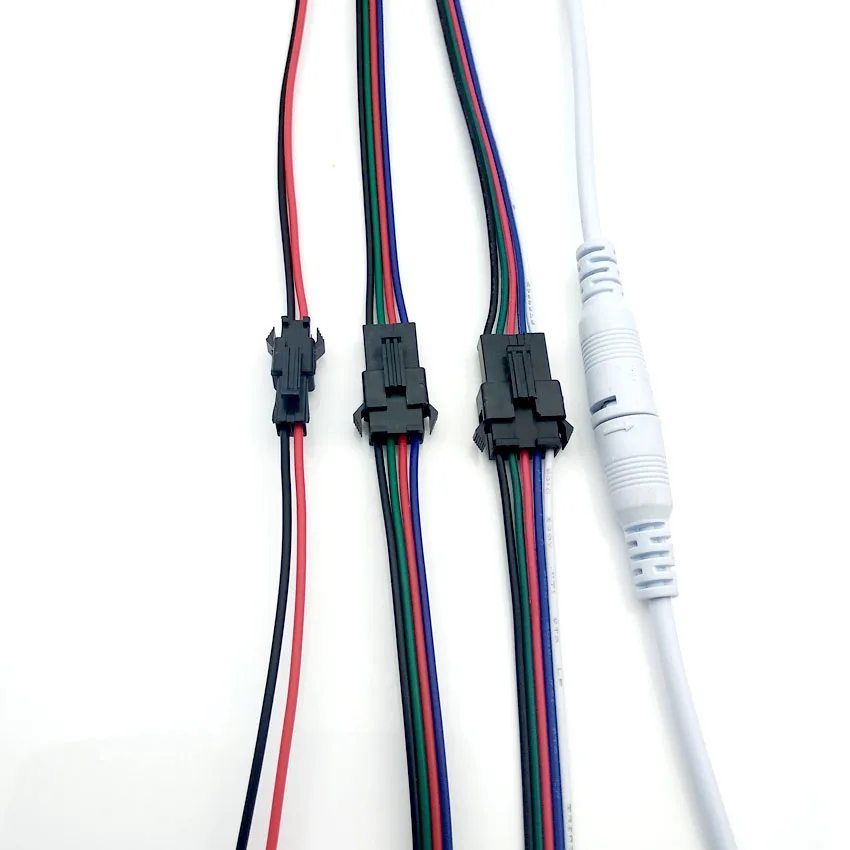 5 пар JST SM 2Pin 3Pin 4Pin DC быстрый разъем провода питания проводка штекер и штепсельная