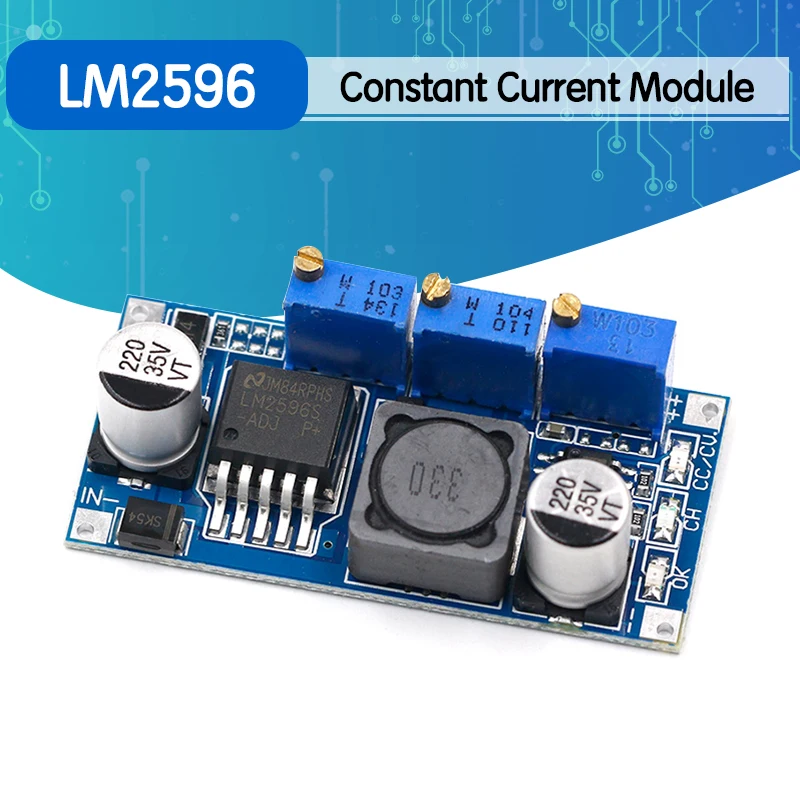 Регулируемый понижающий модуль питания CC/CV LM2596S 1 шт. | Электронные компоненты и