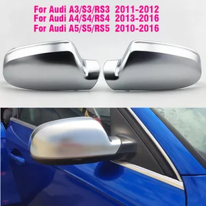Car Mirror Cover For Audi A4 B8.5 A3 A5 S5 RS5 Matte Chrome Silver
Rearview Mirror Cover Protection Cap Car Styling