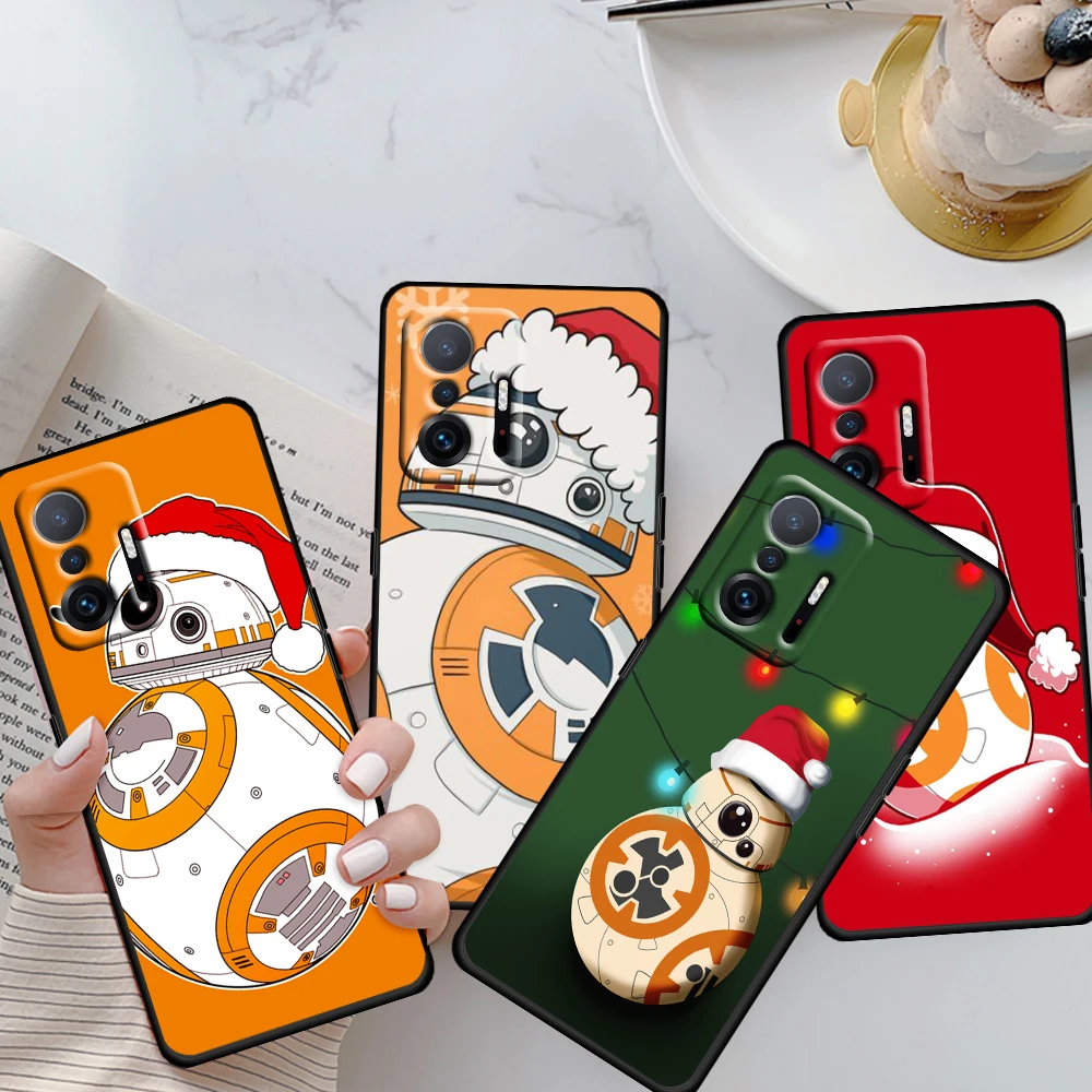 

Star Wars bb8 Christmas For Xiaomi Mi 11 10 Ultra 11T 10T Note 10 Lite 11i 10i 10S 5G Soft Black Phone Case Cover Shell