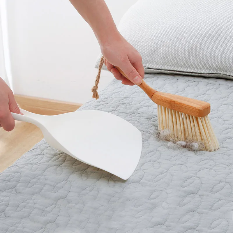 

Vanzlife bamboo handle mini brooms shovel set household plastic cleaning brush small broom dust shovel