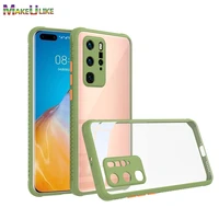 anti fall clear case for huawei p40 pro plus p40pro p30 pro p30pro mate 40 pro mate40 40pro case hard transparent cover