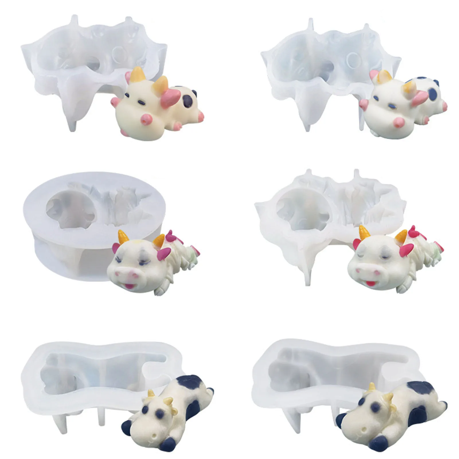 

Корова Силиконовые свечи формы в форме животных для самостоятельного приготовления шоколадного пирога пресс-формы для выпечки торта украш...