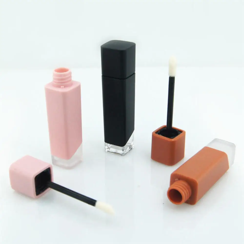 

5ML Matte Embedded Transparent Bottom Lip Gloss Tubes Empty Refillable Bottles Lip Balm Tube Vials DIY Packaging Container