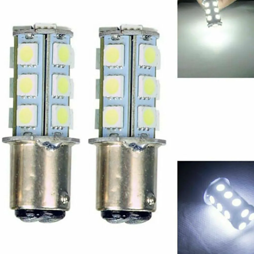 

Tail LED Light Bulb 10pcs 1157 Stop Super White 18-SMD 5050 6000K Bay15d