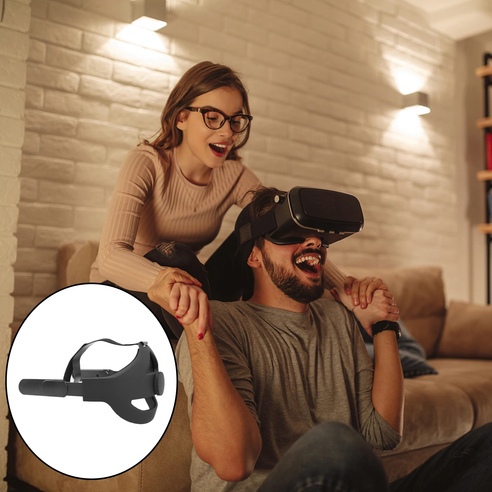 Head Strap for Quest 2 VR Headset Comfort Reduce Pressure Black Accessories | Электроника