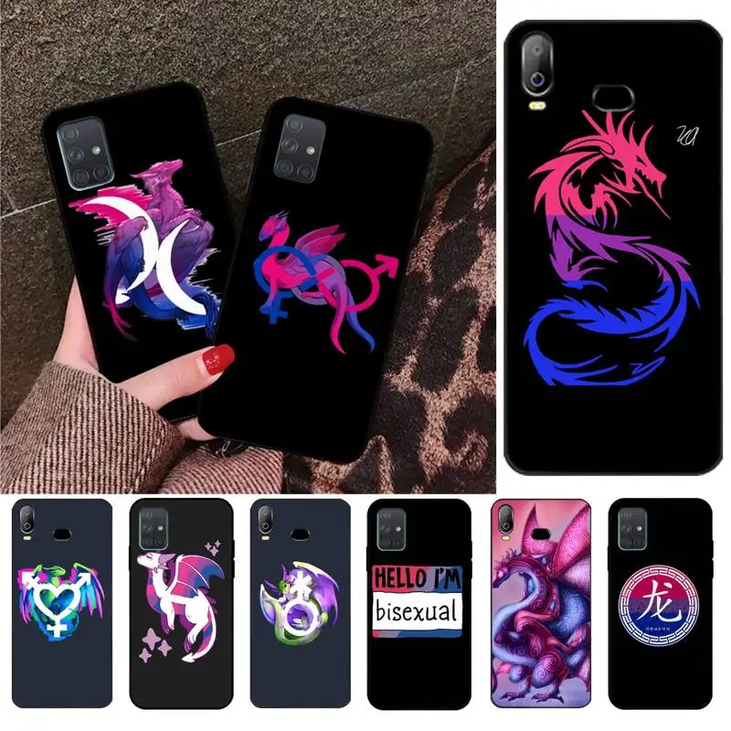 YJZFDYRM бисексуальный Bi Pride Dragon ЛГБТ чехол для телефона Samsung Galaxy A01 A11 A31 A81 A10 A20 A30 A40 A50