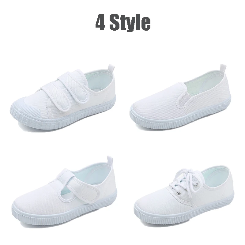 Tanio Dziecko białe płócienne buty letnie oddychające Casual sklep