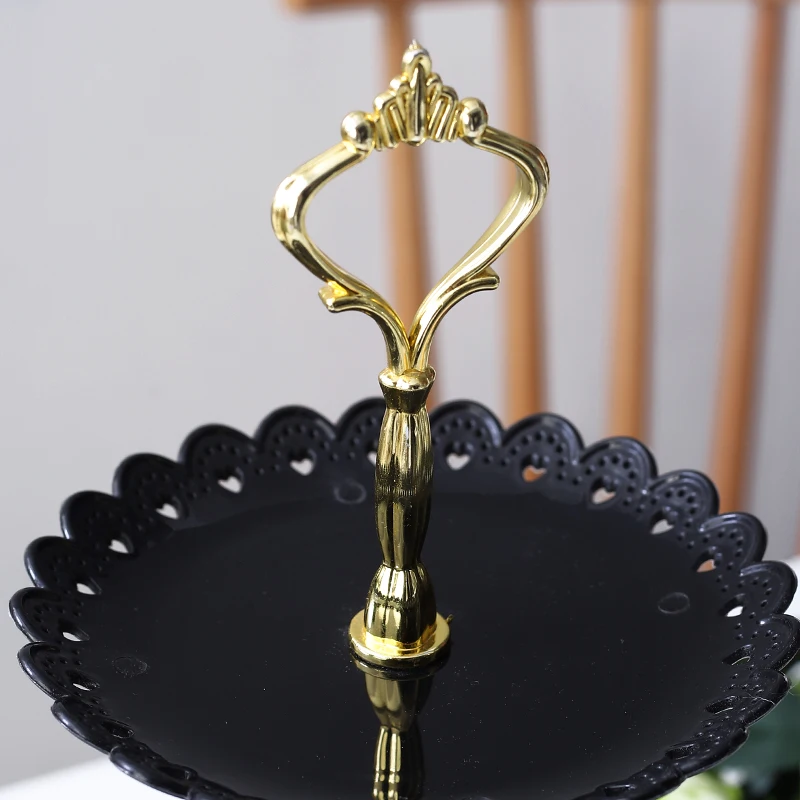 RUX мастерской 3 яруса кружевных подставка для свадебного торта пластины Стиль