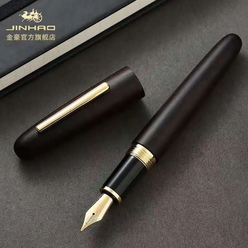 

Jinhao 9056 авторучка деревянный чернилами F Перо конвертер наполнитель канцелярские школьные письменные принадлежности ручки подарок