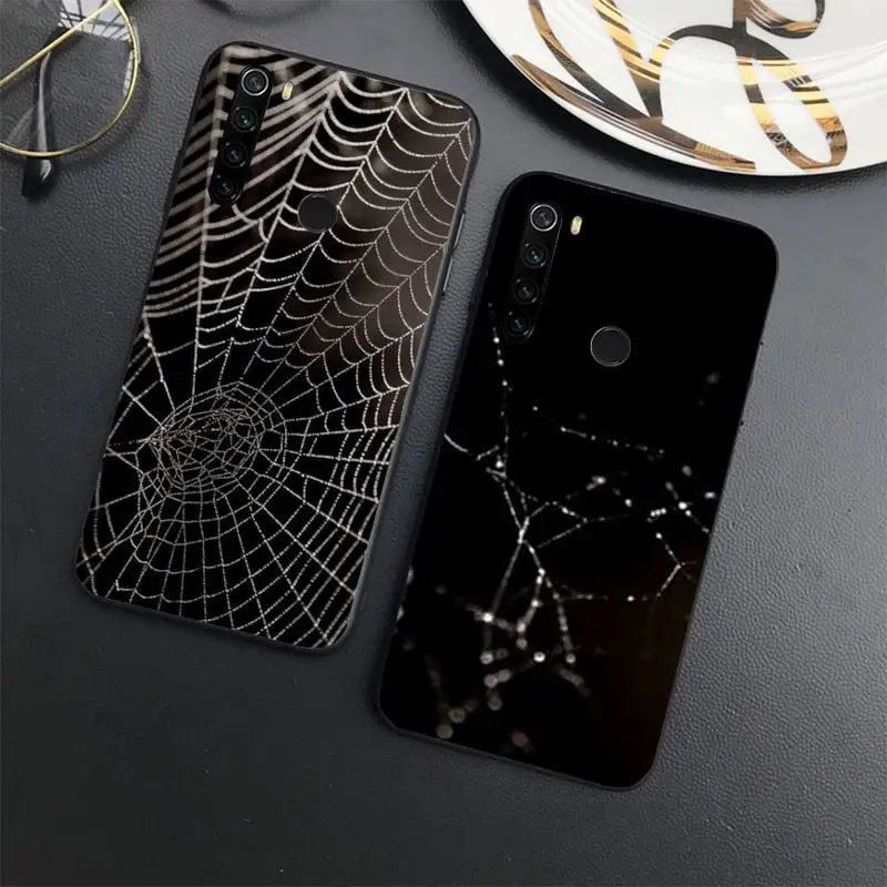 Spider web pattern Phone Case For Xiaomi Redmi note 7 8 9 t s 10 A pro lite funda shell coque cover