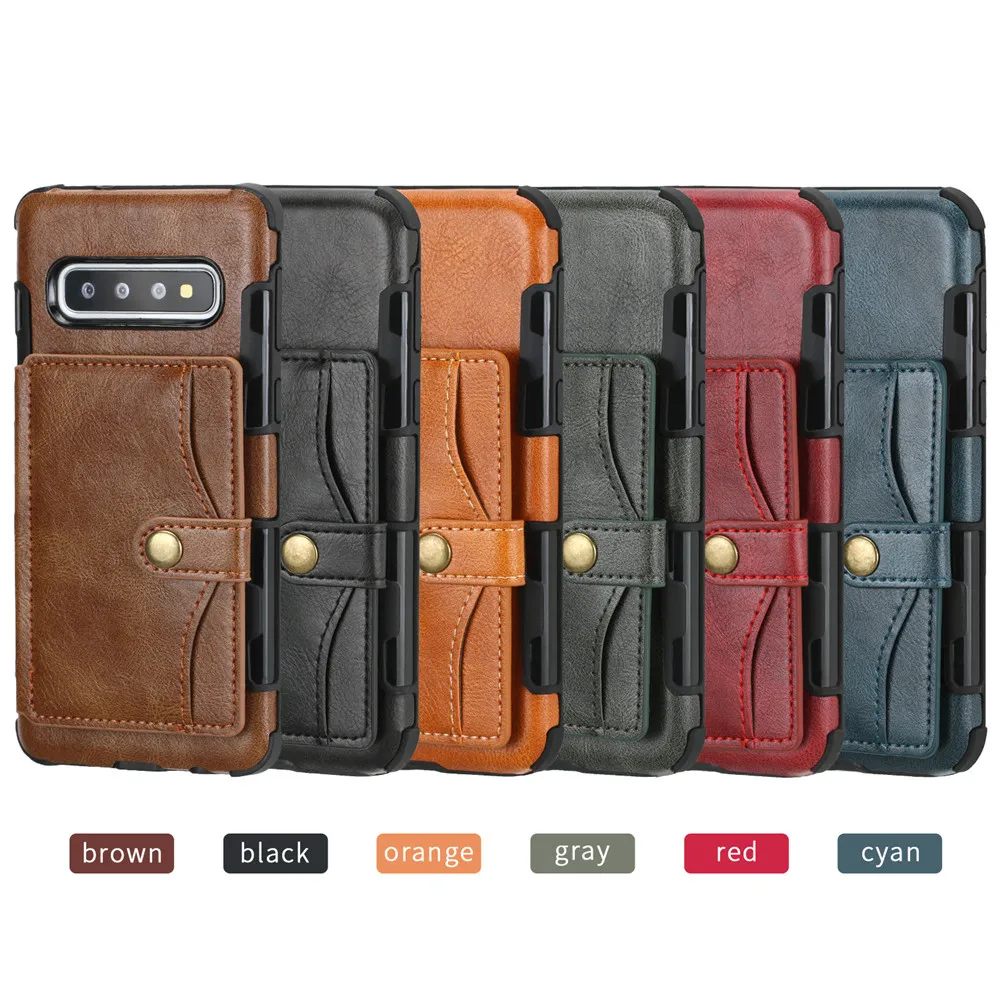 

Vintage Case For Samsung Galaxy S10 Plus Case Cover For Galaxy S10 S 10 Case Luxury Leather Wallet Cover Phone Bags Shells Capa