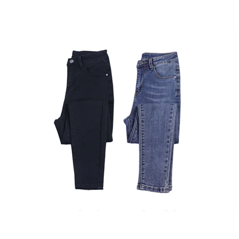 JUJULAND Jeans for women Vintage Slim Style Pencil Jean High Quality Denim Pants For Four Season trousers teenager fashion 656 | Женская