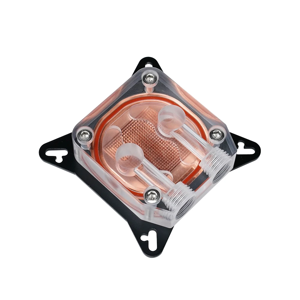 GPU Блок водяного охлаждения 2 4 отверстия канала Медь видео Графика карты кулер 0