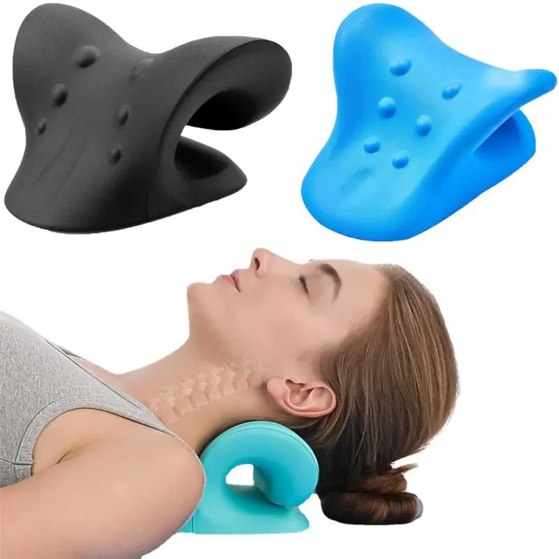 

Neck Shoulder Stretcher Relaxer Cervical Spine Stretch Gravity Muscle Relaxation Traction Neck And Shoulder Massage Pillow