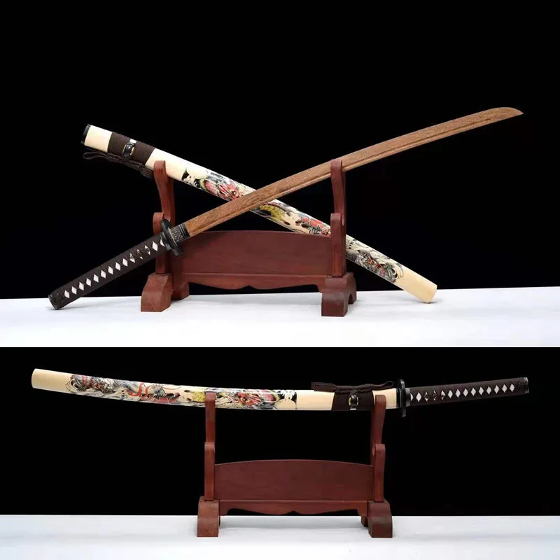 

Rosewood Samurai Sword - patron saint Samurai sword exercise suppli es woodwork