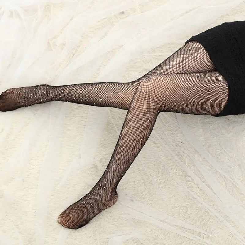 Модные женские сетчатые боди Колготки с узором колготки чулки для женщин