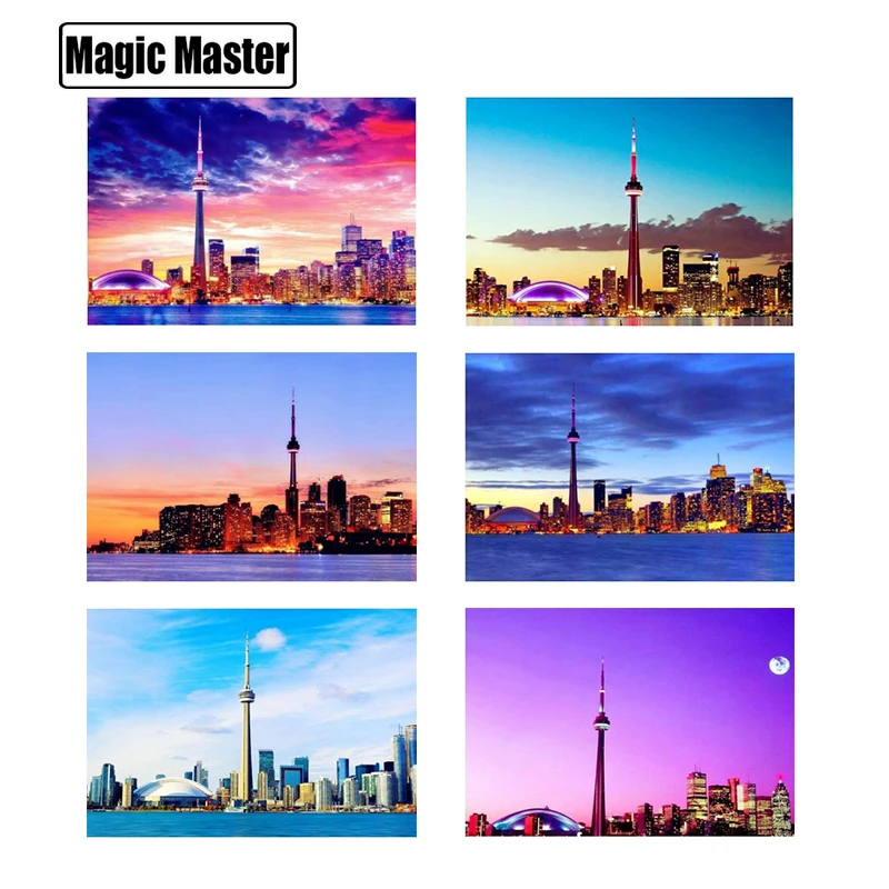 5D алмазная живопись сделай сам Китайская Башня Вышивка крестиком украшение для