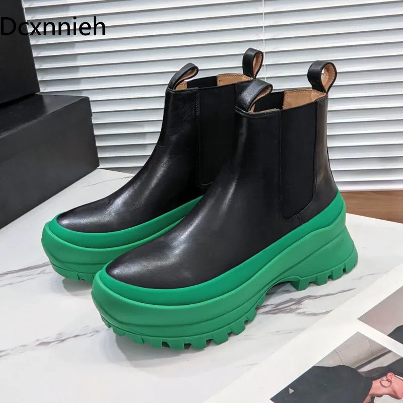 

Демисезонные ботинки Martin на толстой подошве, женские ботильоны из натуральной кожи, женские ботильоны, ботинки челси, модельные ботинки 2021