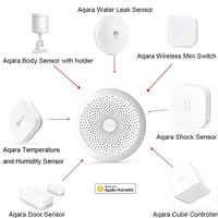 xiaomi smart home kits aqara gateway m1s hub door sensor human body wireless switch temperature water sensor mi homekit