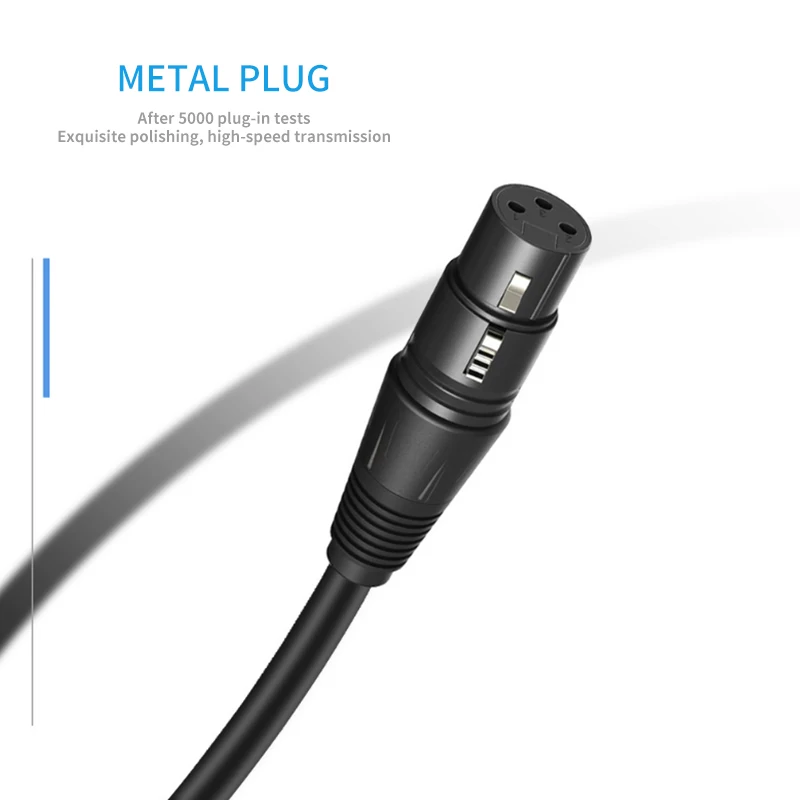 HUALIWEN XLR кабель штекер гнездо M/F 3Pin OFC аудио фольга + Плетеный экранированный для