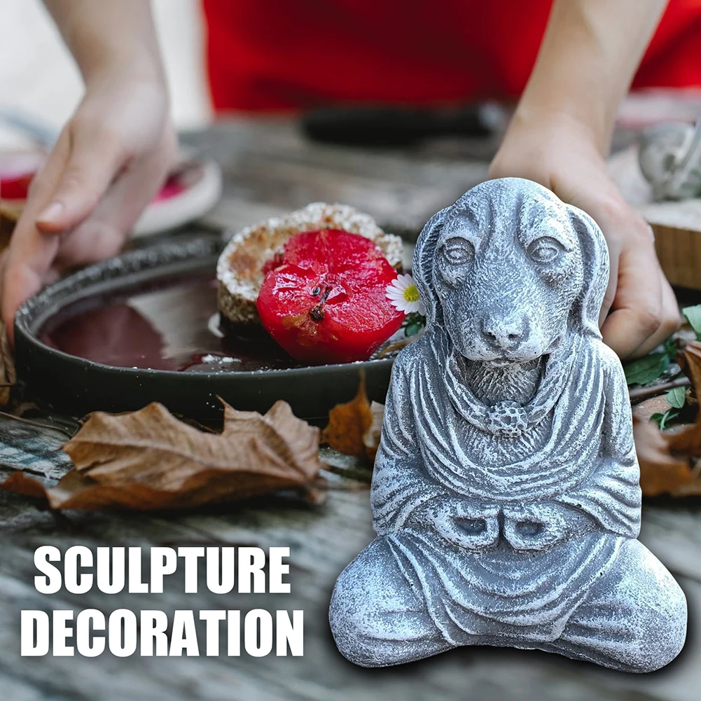 Полимерные статуи собаки для медитации уличные сборные поделки животные Йога