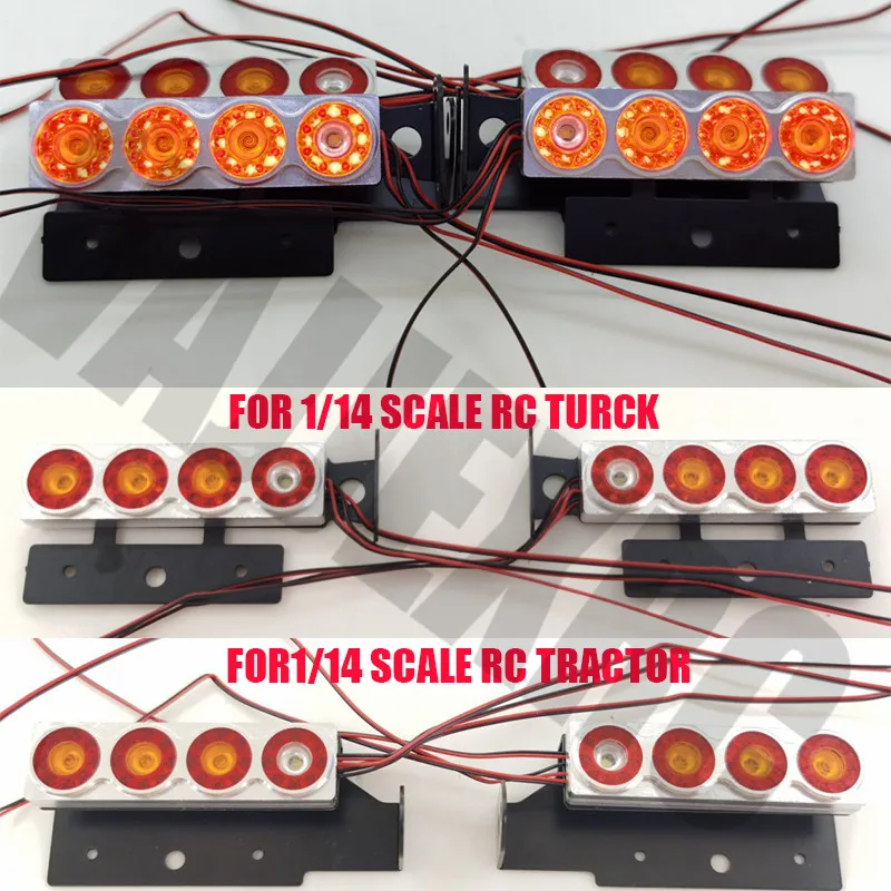 

Круглый светодиодный стоп-светильник для грузовика 1/14 Tamiya с дистанционным управлением Scania R620 R470 MAN TGX FH12 FH16 56360