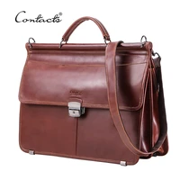 contacts casual men laptop bag for 15 6 business men briefcase genuine leather messenger shoulder bags male tote bag bolsas