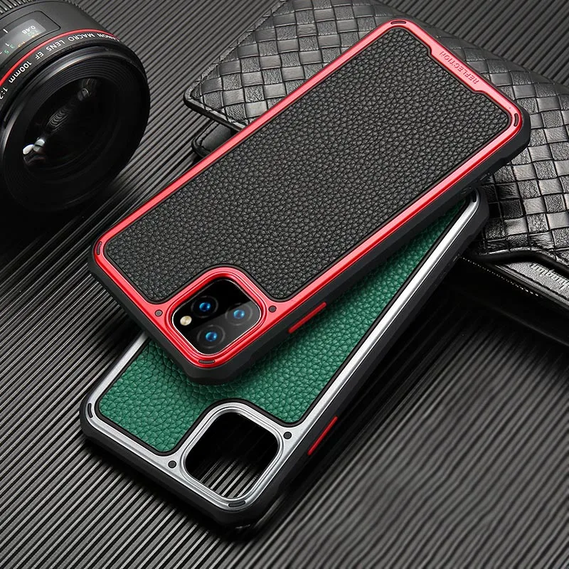 Чехлы из натуральной кожи в стиле милитари для iphone 11 Pro max XR XS X 6 6S 7 8 plus роскошный