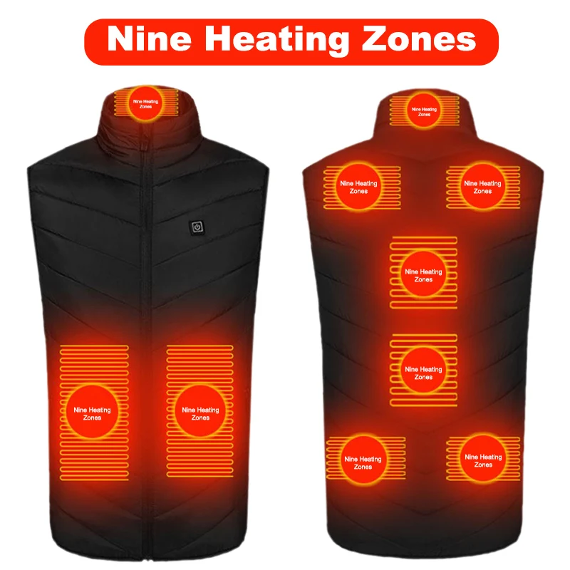 Теплый жилет куртка usb обогреватель зимний уличный походный охотничий курка с