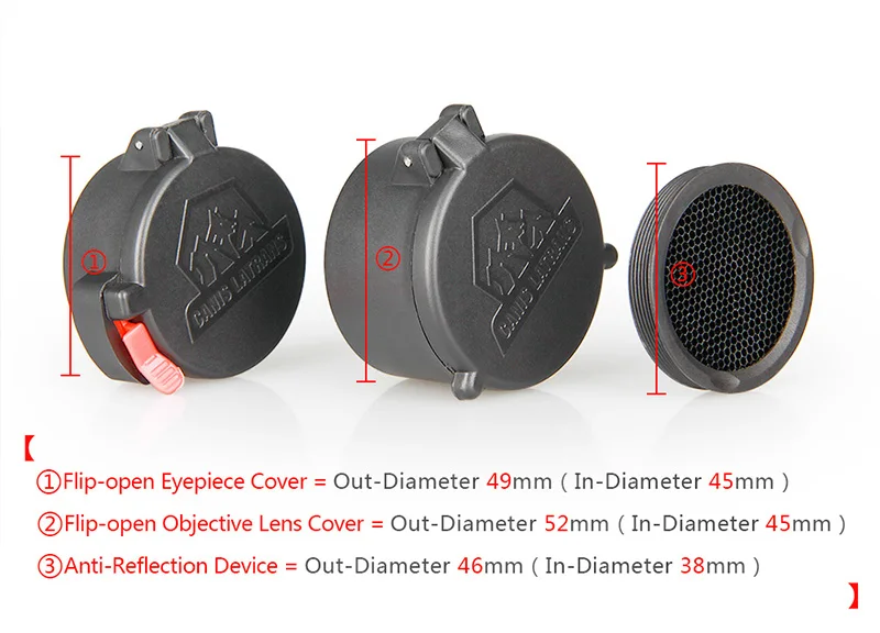 

Scope cover comes with kill flash fit for 40mm scope sight