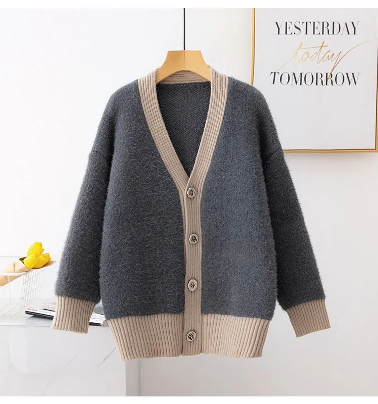 Autumn Women Sweaters Cardigans 2019 Crochet Knitted Outerwear Sweater Casual Long Sleeve Open Stitch Loose cardigans women tops |