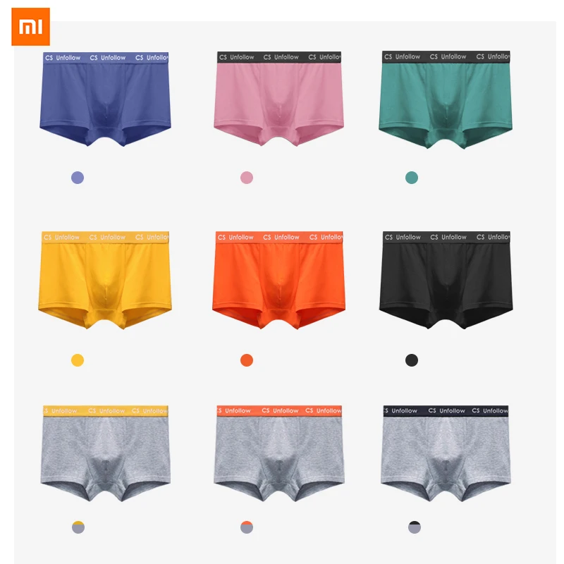 

3pcs Xiaomi Mijia Youpin Crab secret men's underwear boxer shorts boxer cotton modal shorts personality mid-waist trousers