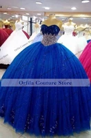 sweet 16 quinceanera dresses 2022 crystal beaded royal blue vestidos de fiesta ball gown prom dress vestidos de xv a%c3%b1os