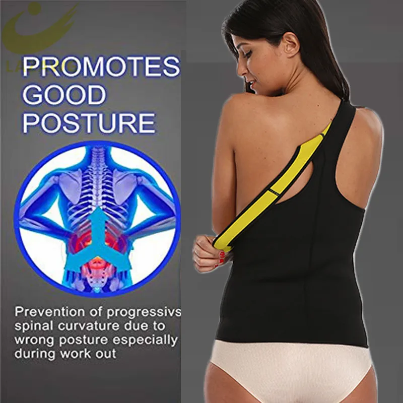 LAZAWG женский формирователь тела тонкий неопреновый топик для тренировок в сауне