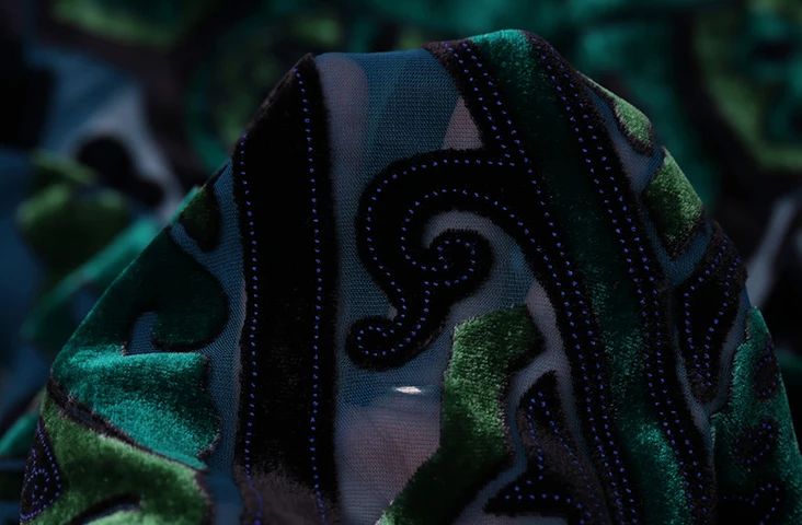 Высокое качество Африканский шнур кружева шелковой ткани Швейные позолота