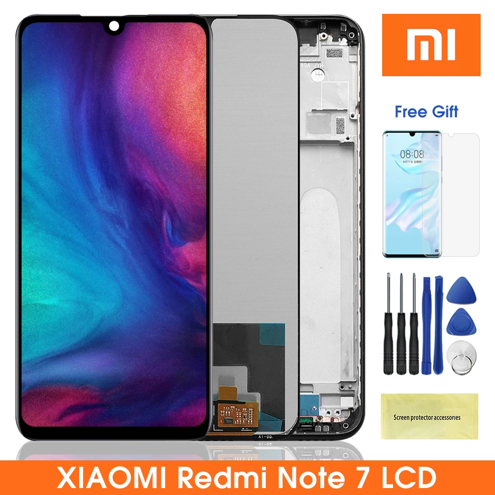 ЖК-дисплей 6 3 дюйма для Xiaomi Redmi Note 7 с сенсорным экраном и дигитайзером в сборе