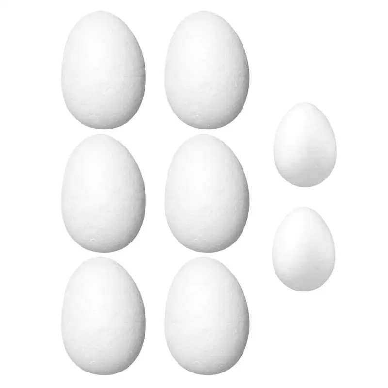 

8pcs Easter Foam Eggs Party Favors Easter Egg Molds Festival Hanging Easter Eggs