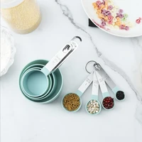 8pcs stainless steel measuring cups multi purpose spoons kitchen baking accessories cooking tools setkit chen gadgets