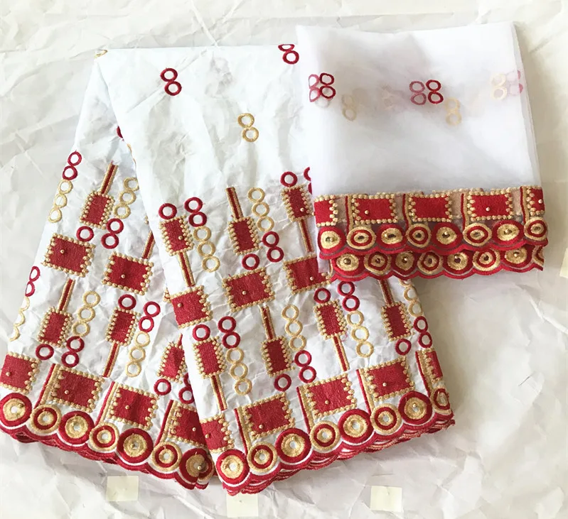 as picture Красная кружевная ткань africain bazin riche getzner brode торговля guinea brocade Ткань bazin riche ткань 5+ 2 ярдов/партия TA-29 - Цвет: as picture