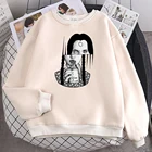 Забавные толстовки с принтом Poisonous Girl, женская модная повседневная толстовка с капюшоном, осенние флисовые кофты, повседневный женский пуловер большого размера, топ