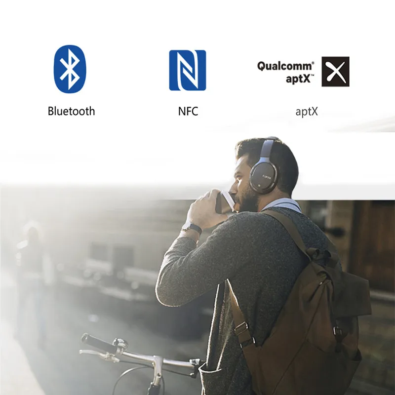 EDIFIER W860NB Bluetooth наушники ANC поддержка декодирования aptX сенсорное управление
