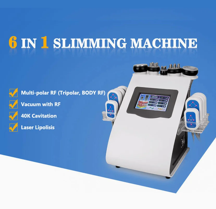 

Free 40K Fat Cavitation Liposuction Ultrasonic Vacuum Body Shaping Loss Lipo Laser Slimming Beauty Machines