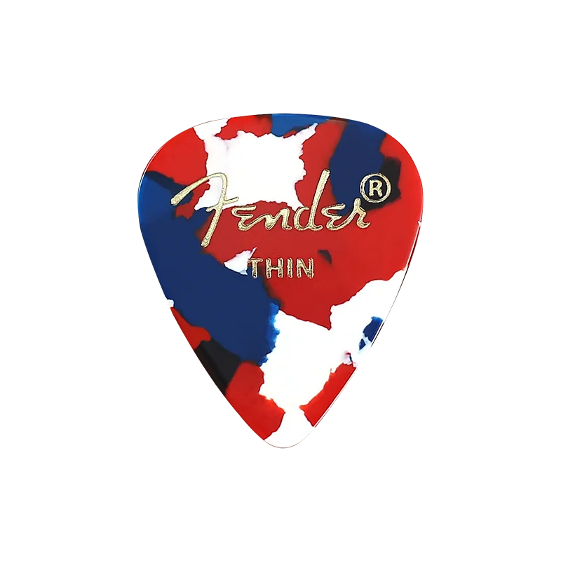 Fender 1 шт. классический медиатор целлюлоидная гитара pick s конфетти акустическая электрическая гладкая гитарная медиатор аксессуары гитарные части - Цвет: A Thin 0.46mm