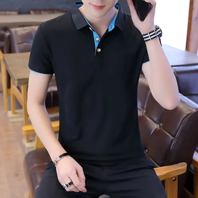 

Men's casual short-sleeved t-shirt wild clothes tide 3586