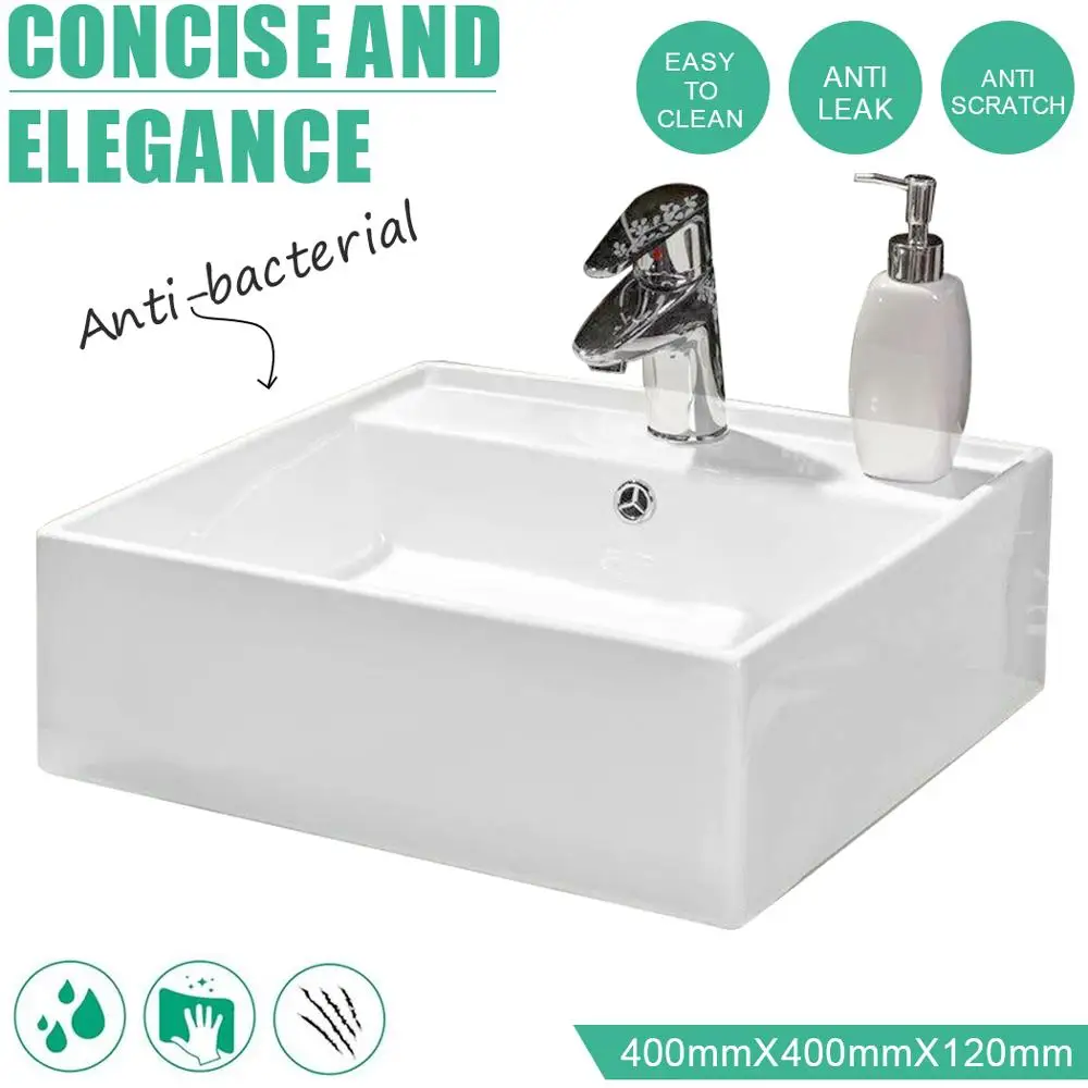 Русская Стоковая Быстрая доставка Прямоугольный умывальник для ванной комнаты